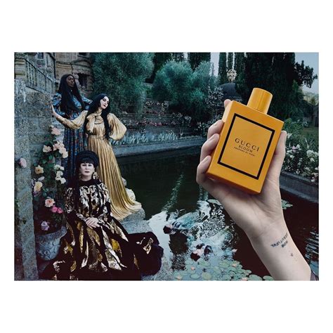 gucci bloom 2018 advertising|anjelica huston today.